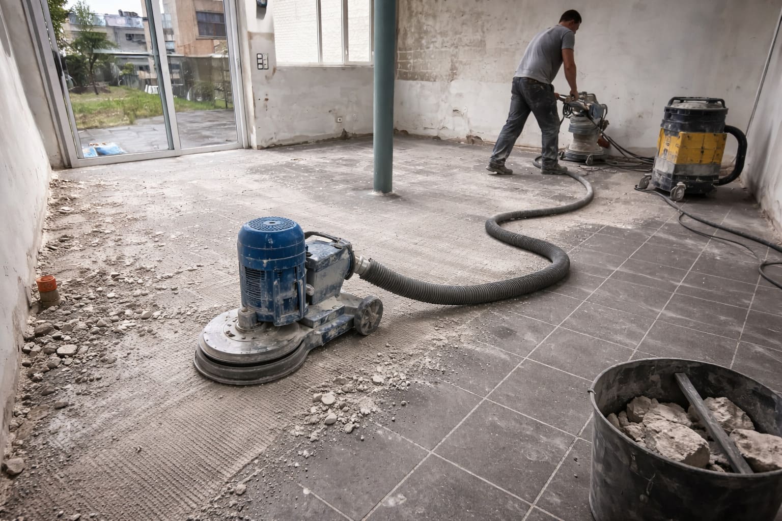 Gietvloer verwijderen