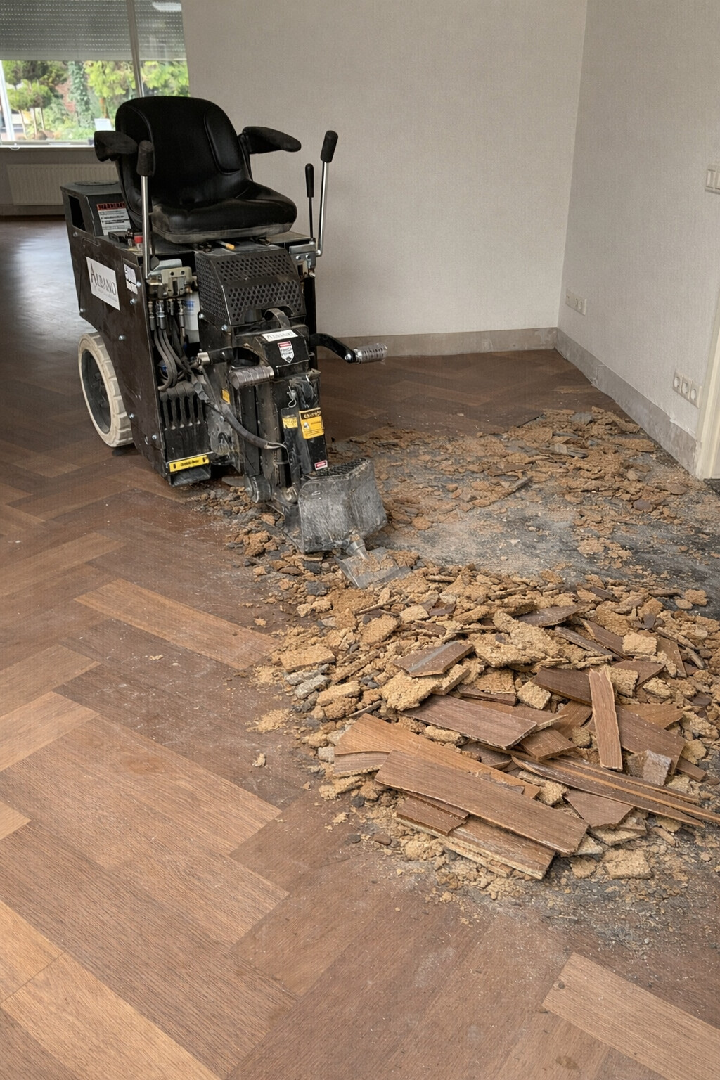 houten vloer verwijderen