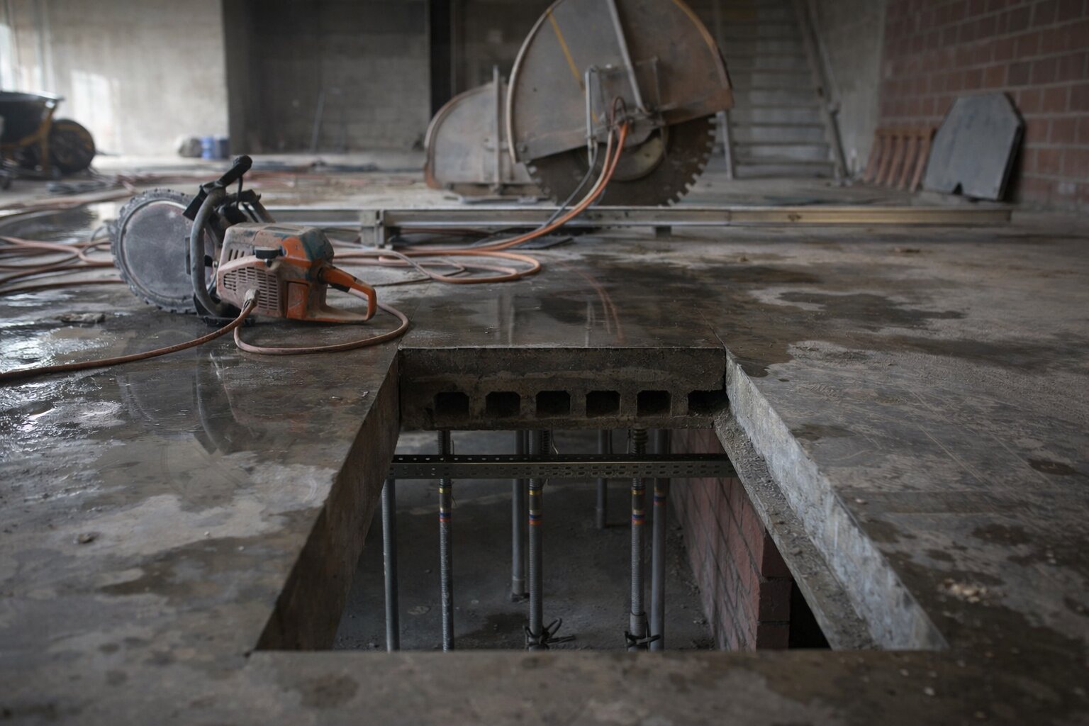 Trapgat maken uitgevoerd door de Kruif sloopwerken